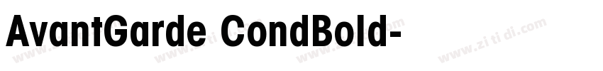 AvantGarde CondBold字体转换